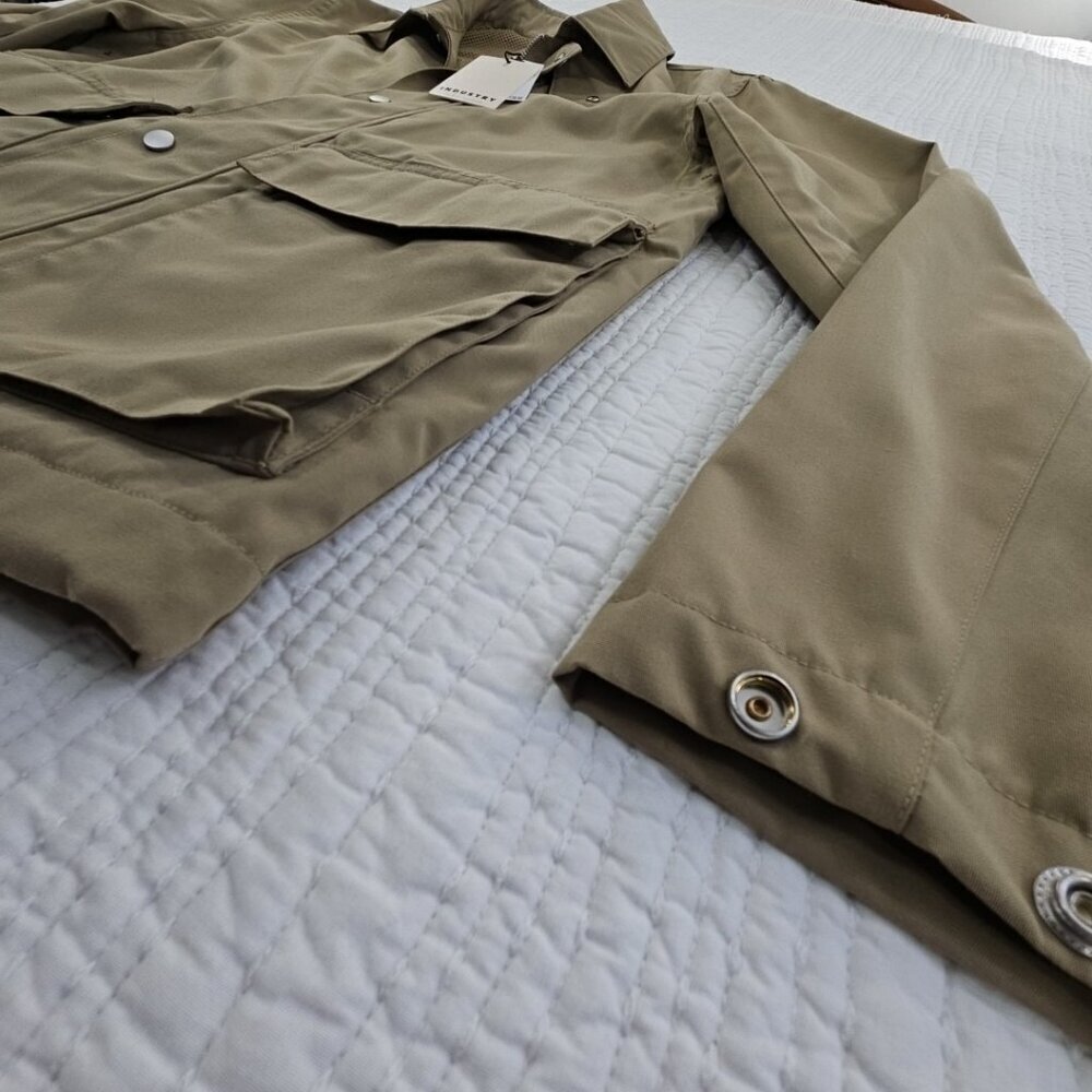 Industry Republic Clothing Touring Jacket Men's Small Beige NWT Button MSRP $135 - Picture 2 of 15